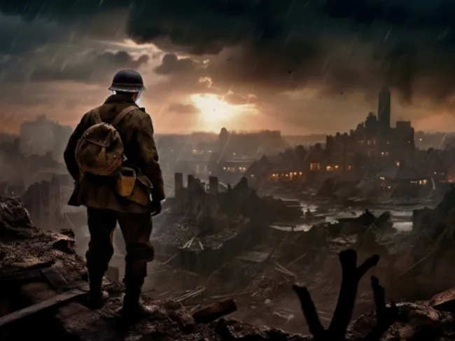 city destroyed in war